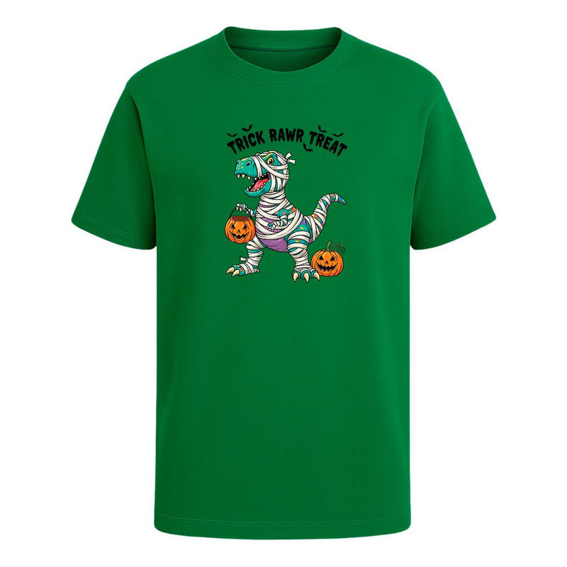 Playera Dinosaurio Halloween Trick Rawr Treat Infantil