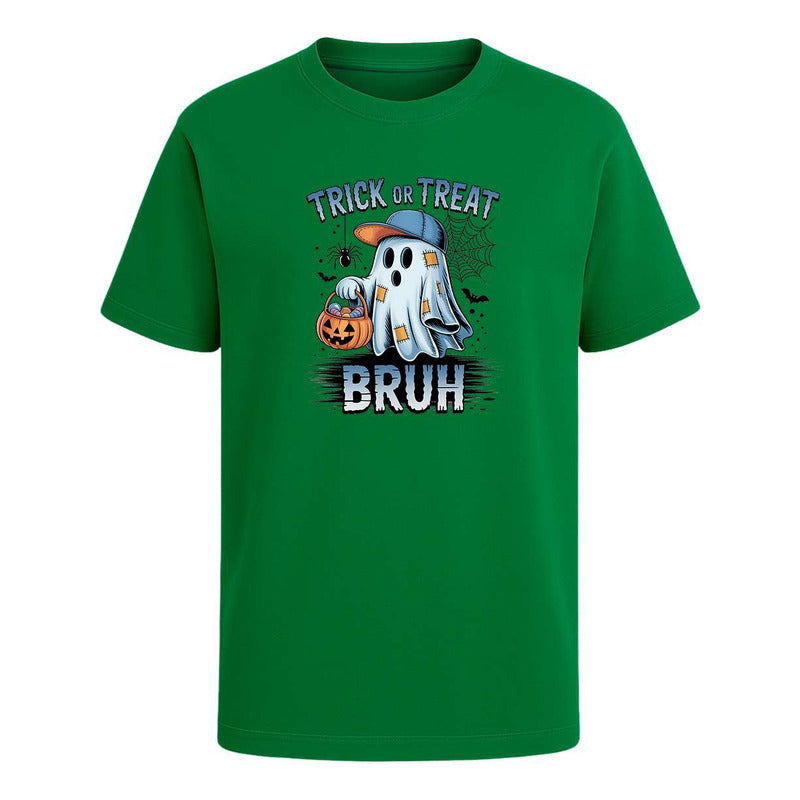 Playera Halloween Trick Or Treat Bruh Unisex Fantasma