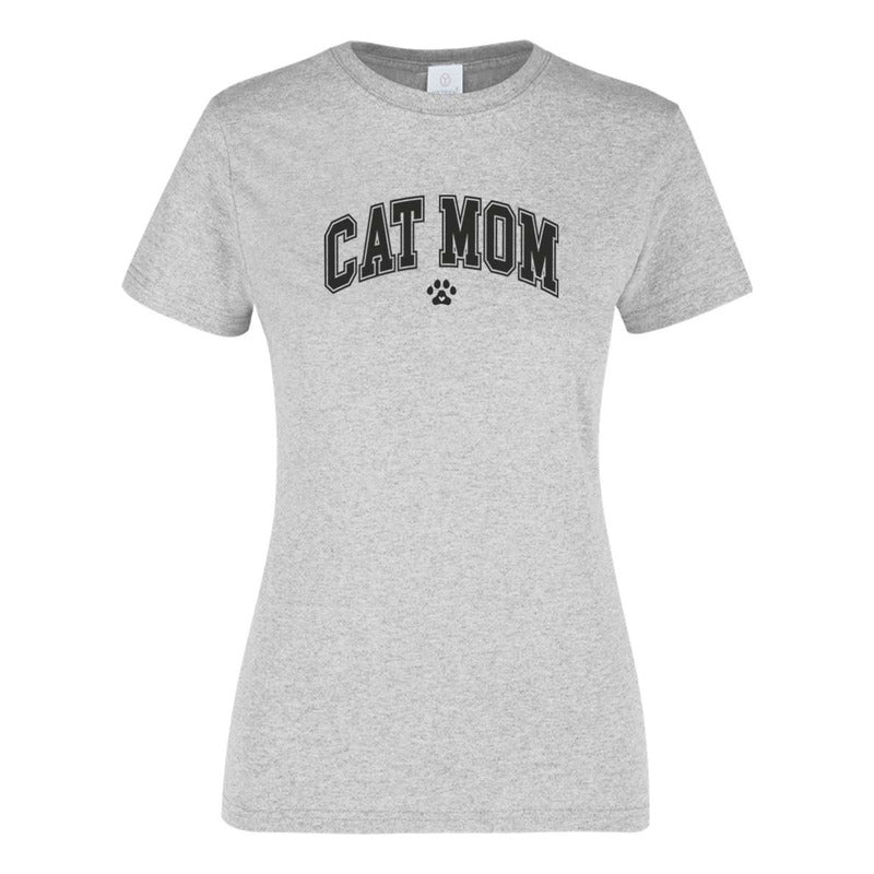 Playera "Cat Mom" Frase - Dama