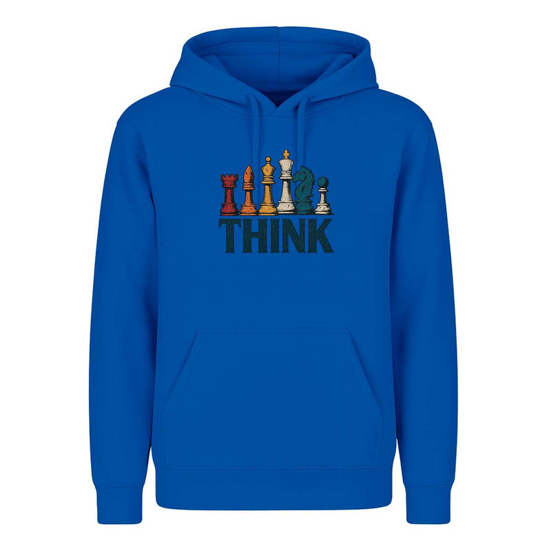 Sudadera Think Ajedrez Frase Estrategia Fans Regalo Unisex