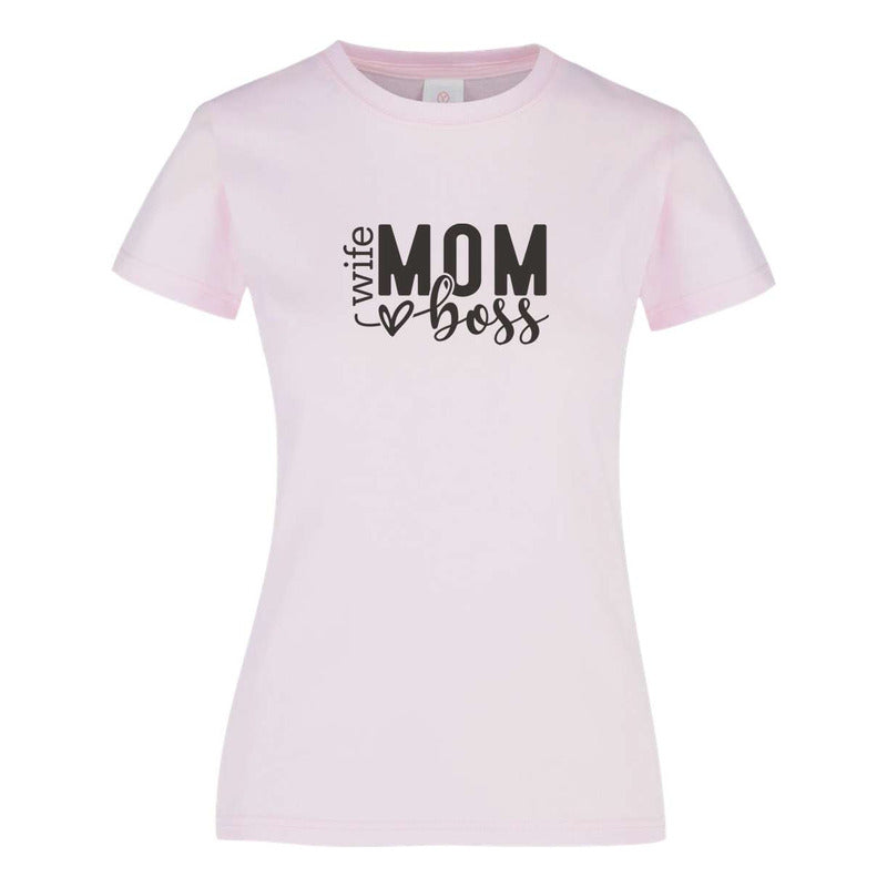 Playera Mamá Regalo Día Madres Wife Mom Boss Moda Casual