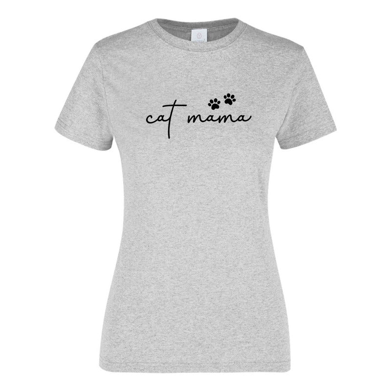Playera "Cat Mama" Amante de los Gatos - Dama
