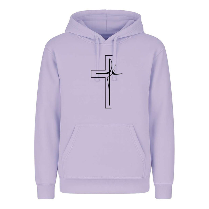 Sudadera Cruz Fe Minimalista Cristiana Devoción Unisex