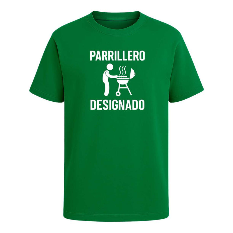 Playera Parrillero Designado Rey De La Parrilla Bbq Infantil