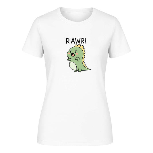 Playera "Rawr" Dinosaurio Kawaii - Dama