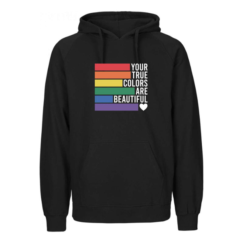 Sudadera Arcoíris Lgbt Orgullo Frase Tus Verdaderos Colores