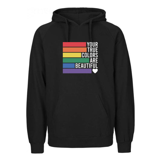 Sudadera Arcoíris Lgbt Orgullo Frase Tus Verdaderos Colores