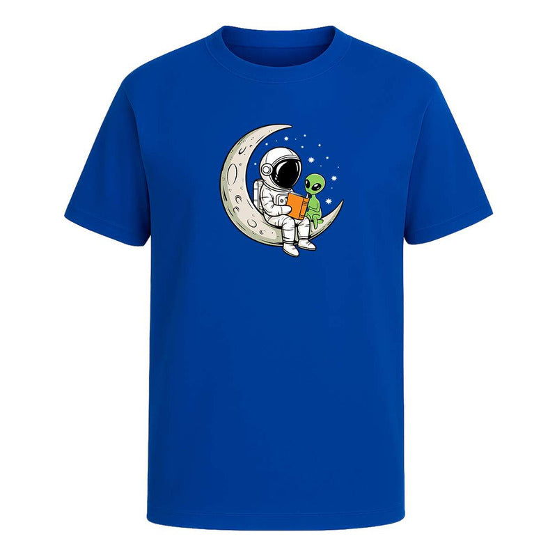 Playera "Astronauta y Alien" Lectura Kawaii - Infantil