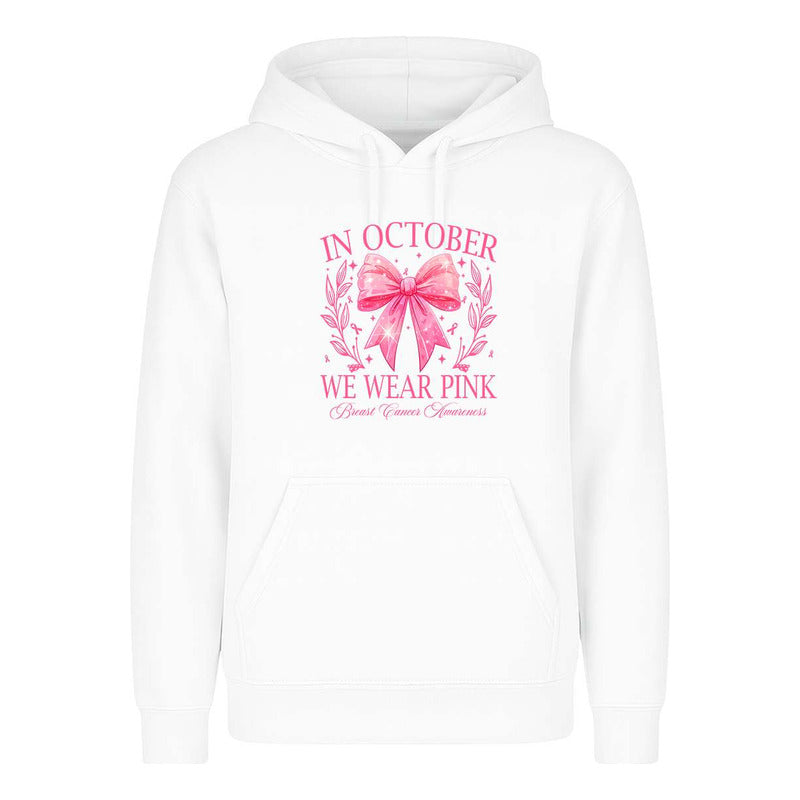 Sudadera In October We Wear Pink Cáncer De Mama Infantil