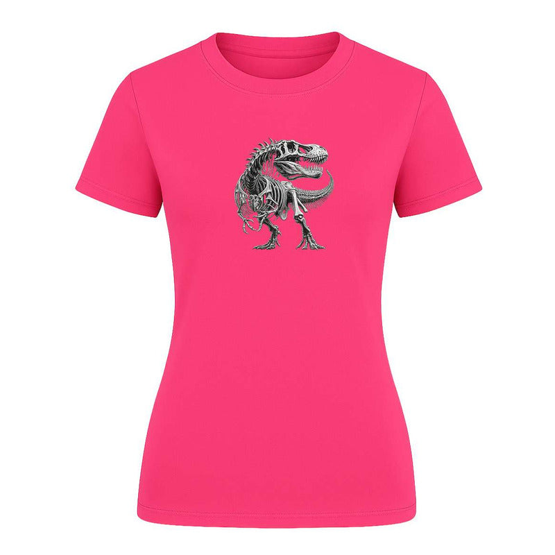 Playera "Esqueleto T-Rex" Fósil - Dama