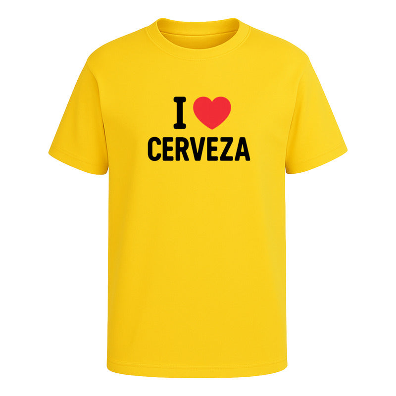 Playera "I Love Cerveza" - Hombre