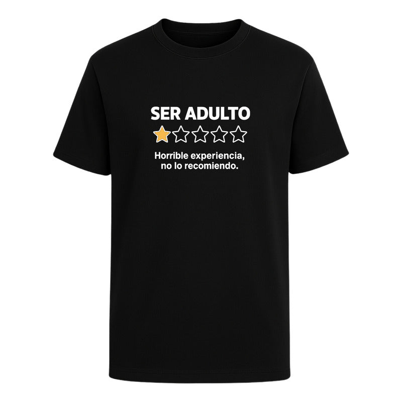 Playera "Ser Adulto No Lo Recomiendo" - Hombre
