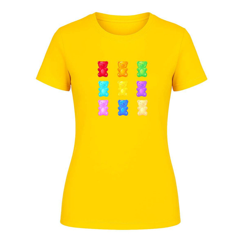 Playera "Ositos de Gomita" Multicolor - Dama