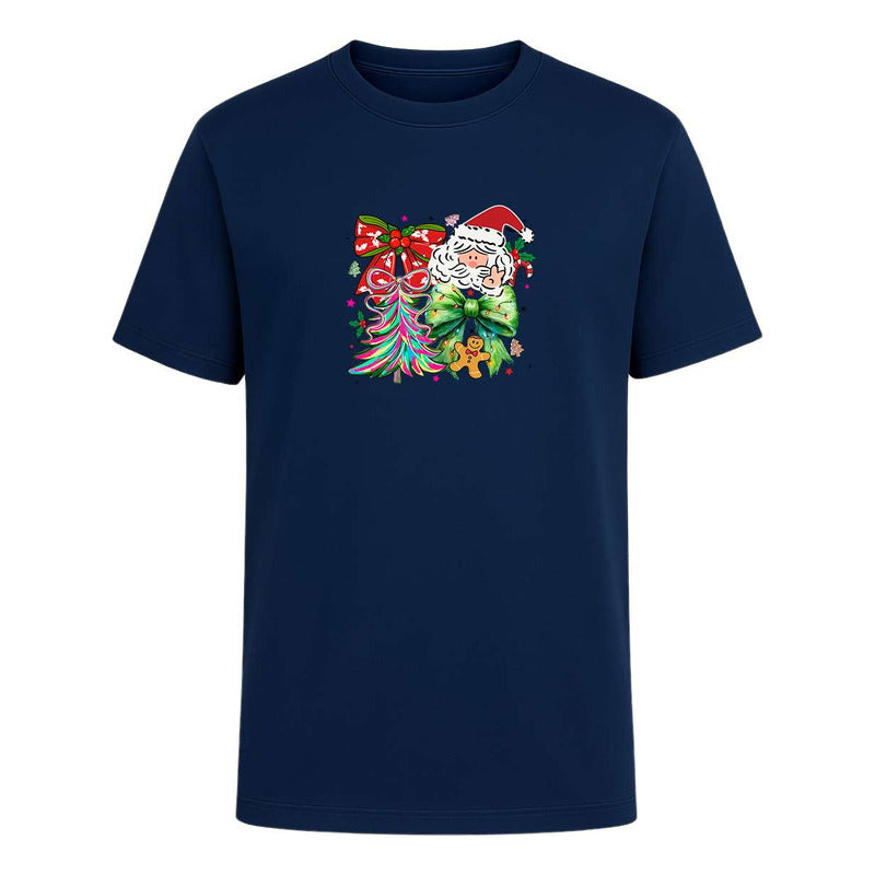 Playera Santa Árbol Navideño Listones Galleta Regalo Unisex