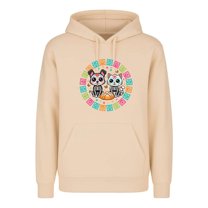 Sudadera Gato Y Perro Día De Muertos Pan De Muerto Kawaii