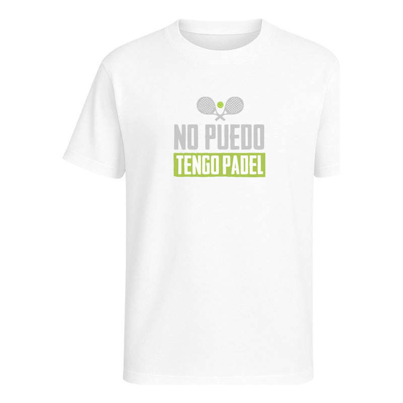 Playera No Puedo Tengo Pádel Infantil Frase Divertida