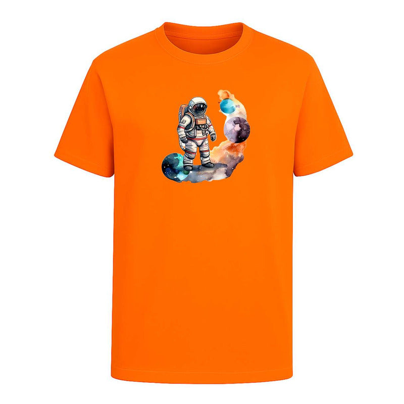Playera "Astronauta Acuarela" Planetas Espacio - Hombre