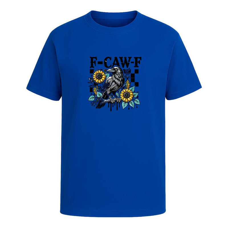 Playera F-caw-f Cuervo Humor Negro Broma Divertida Unisex