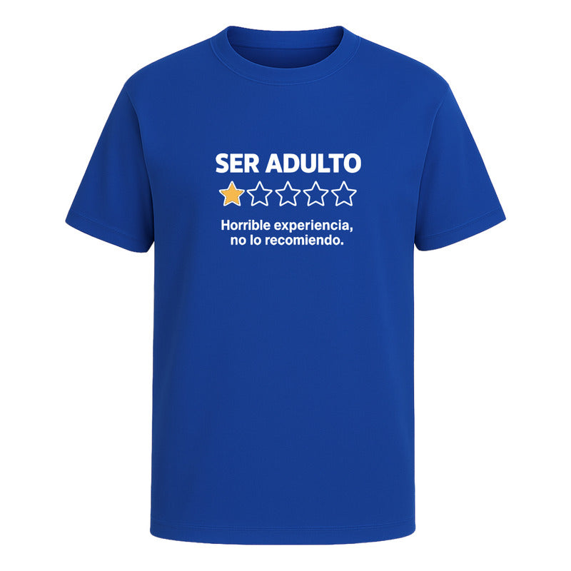 Playera "Ser Adulto No Lo Recomiendo" - Hombre
