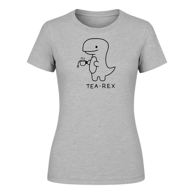 Playera "Tea Rex" Dinosaurio Kawaii - Dama