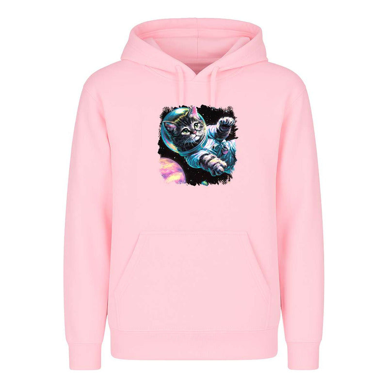 Sudadera Gato Astronauta Galaxia Acuarela Sci-fi Unisex