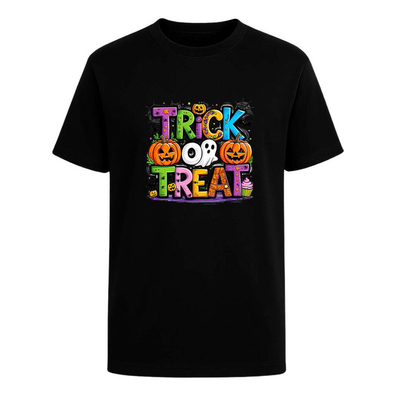 Playera Trick Or Treat Infantil Fantasma Calabazas Halloween