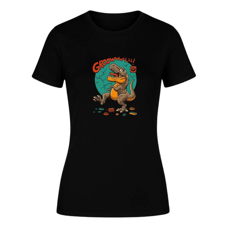 Playera "Dinosaurio Bloques" Divertida - Dama