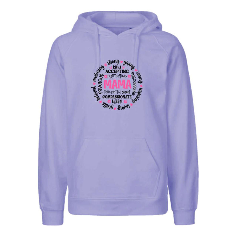 Sudadera Unisex Mama Con Palabras Positivas En Círculo