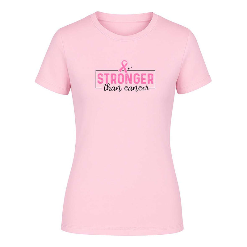 Playera "Stronger Than Cancer" con Lazo - Dama