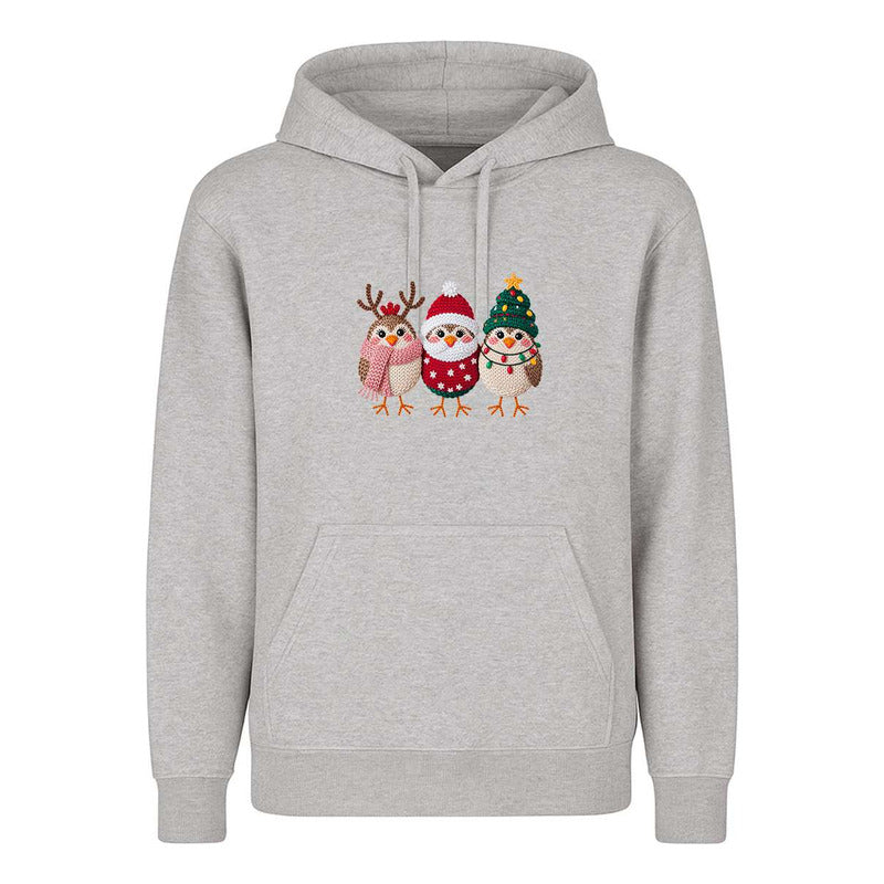 Sudadera Pajaritos Navideños Reno Santa Árbol Regalo Unisex