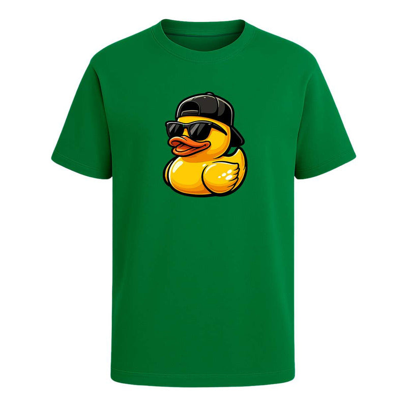 Playera infantil KreaLab Pato Cool con gafas y gorra urbana, estilo moderno y divertido para niños.