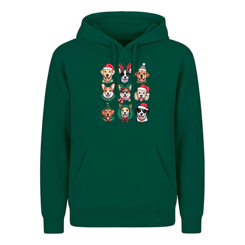 Sudadera Perros Navideños Dog Lover Santa Regalo Unisex