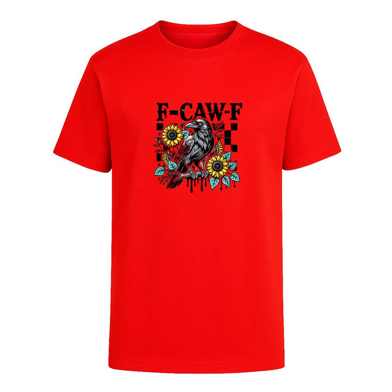 Playera F-caw-f Cuervo Humor Negro Broma Divertida Unisex
