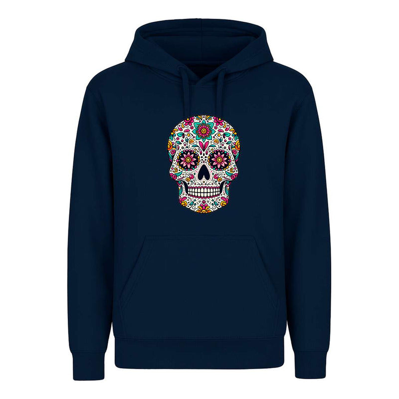 Sudadera Calavera Floral Día De Muertos Cultura Mexicana