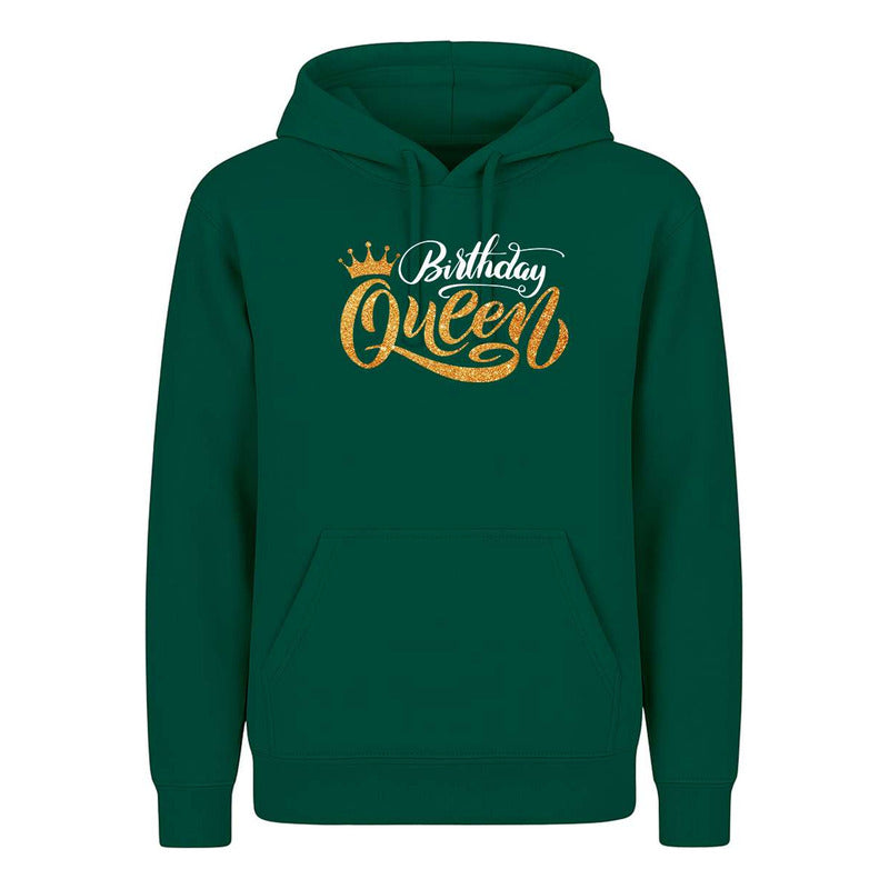 Sudadera Birthday Queen Efecto Glitter Regalo Cumpleaños