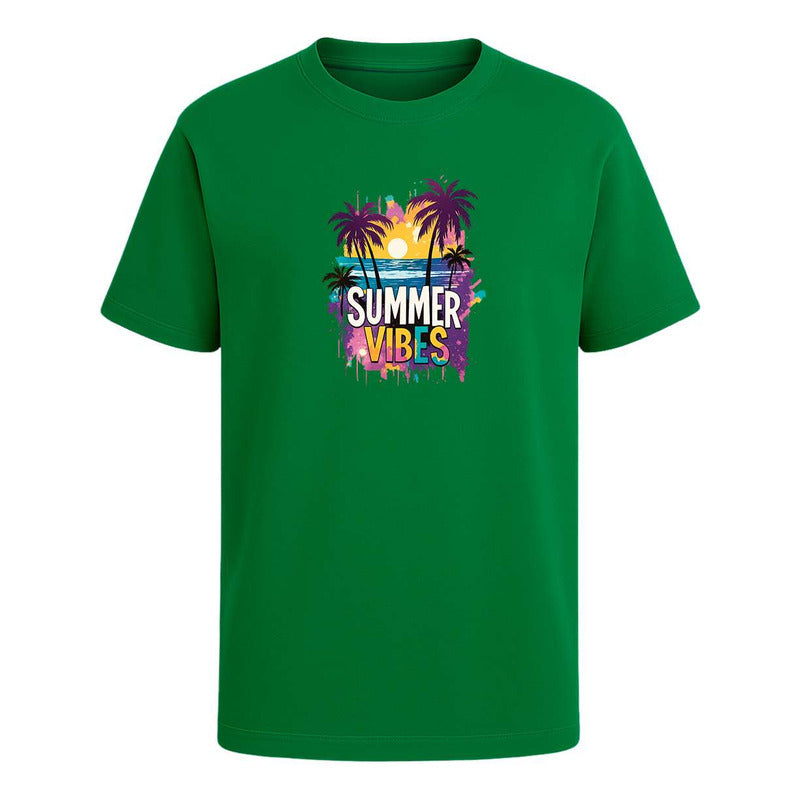 Playera Summer Vibes Playa Sol Arena Vacaciones Unisex