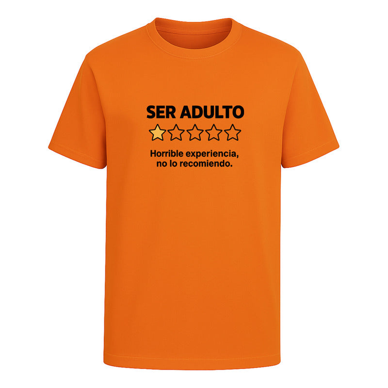 Playera "Ser Adulto No Lo Recomiendo" - Hombre