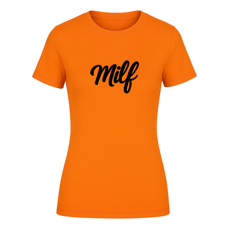 Playera "Milf" Diseño Minimalista - Dama