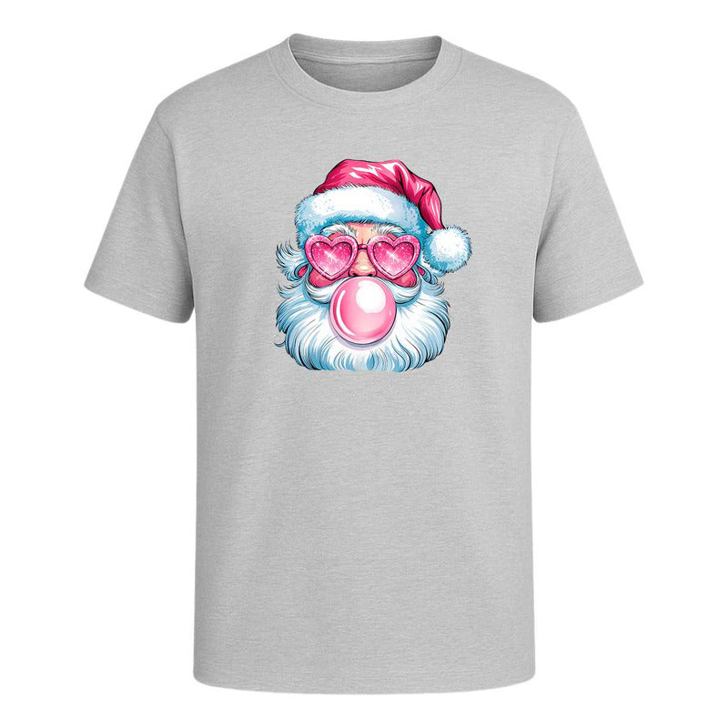 Playera Santa Cool Lentes Corazón Chicle Divertida Infantil