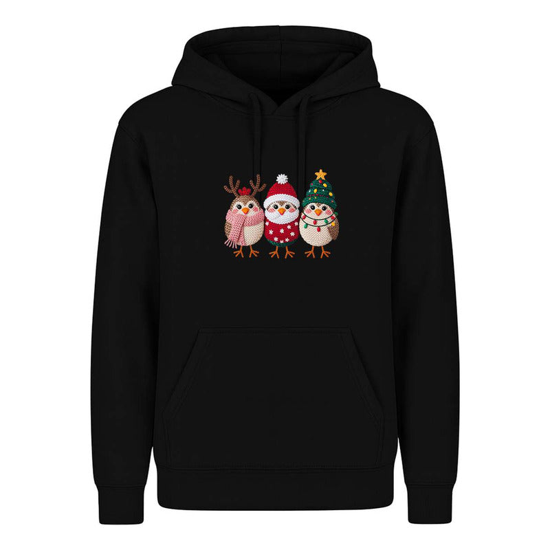 Sudadera Pajaritos Navideños Reno Santa Árbol Regalo Unisex