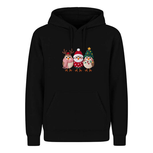 Sudadera Pajaritos Navideños Reno Santa Árbol Regalo Unisex