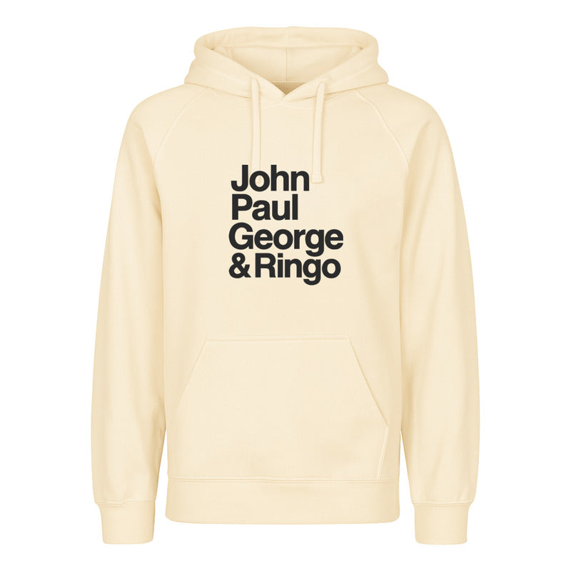Sudadera Beatles John Paul George Ringo Estilo Retro Unisex
