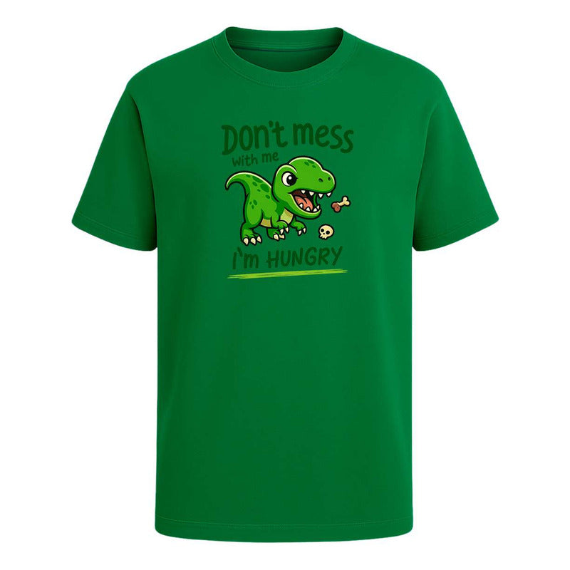 Playera "Don't Mess With Me I'm Hungry" Dinosaurio - Hombre