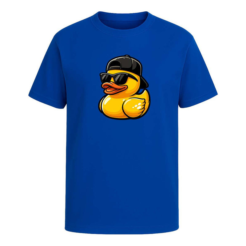 Playera infantil KreaLab Pato Cool con gafas y gorra urbana, estilo moderno y divertido para niños.