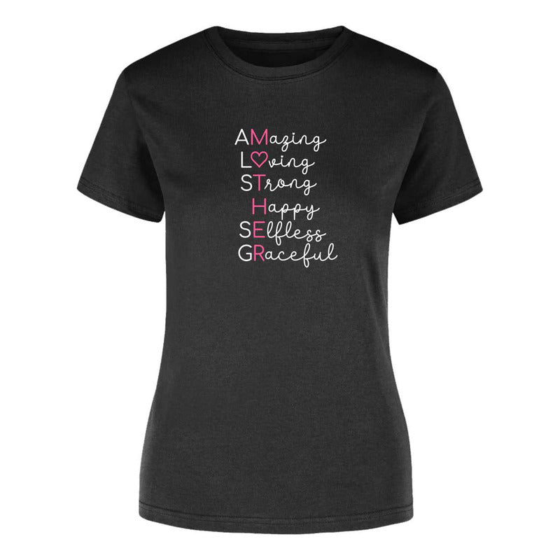 Playera "Mother" Acróstico Inspirador - Dama