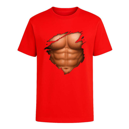 Playera "Abdomen Marcado" Efecto Rasgado - Infantil