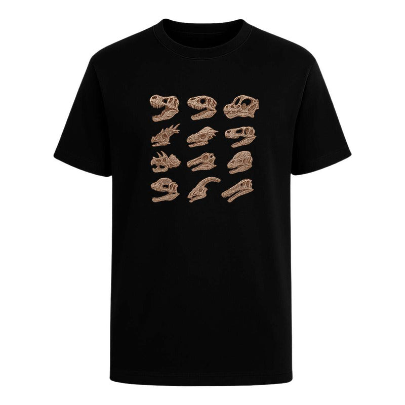 Playera "Cráneos de Dinosaurio" Fósiles - Hombre