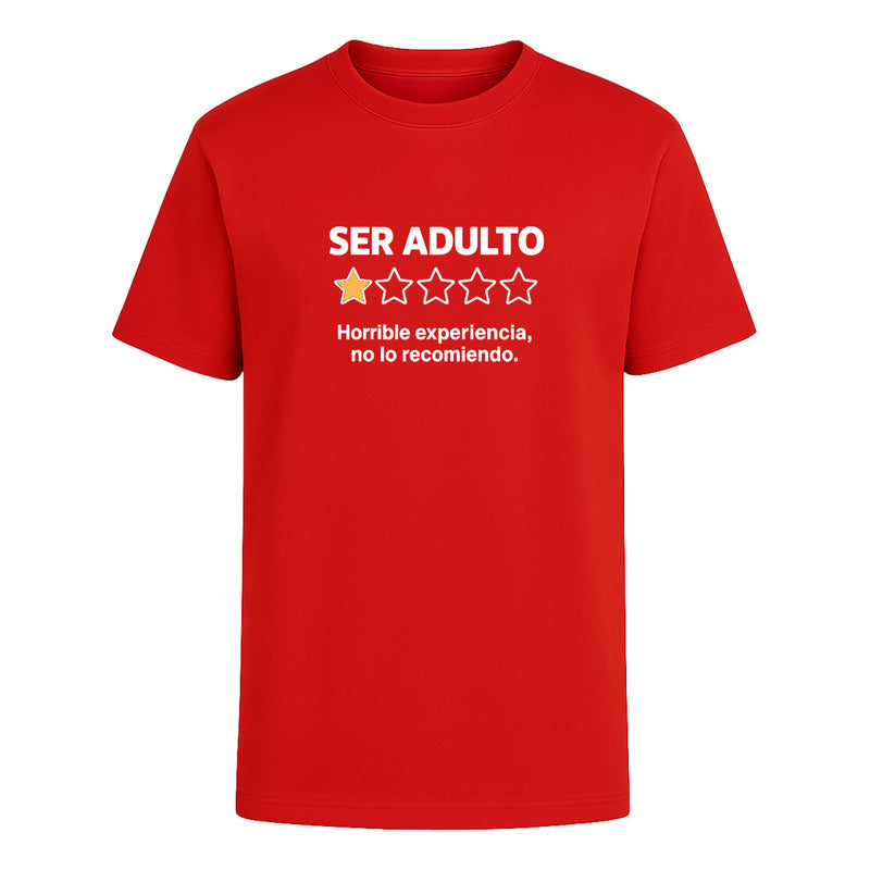 Playera "Ser Adulto No Lo Recomiendo" - Hombre
