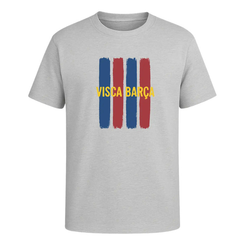 Playera Visca Barça Fútbol Barcelona Fan Colores Unisex
