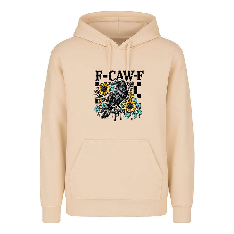 Sudadera F-caw-f Cuervo Humor Negro Broma Divertida Unisex
